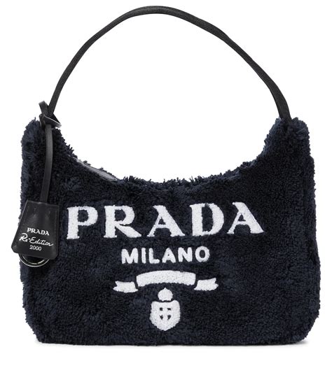 prada re-edition 2000 faux fur shoulder bag|2000.